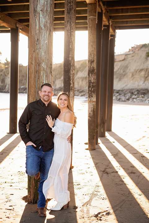 Sunset Beach Engagement Portraits