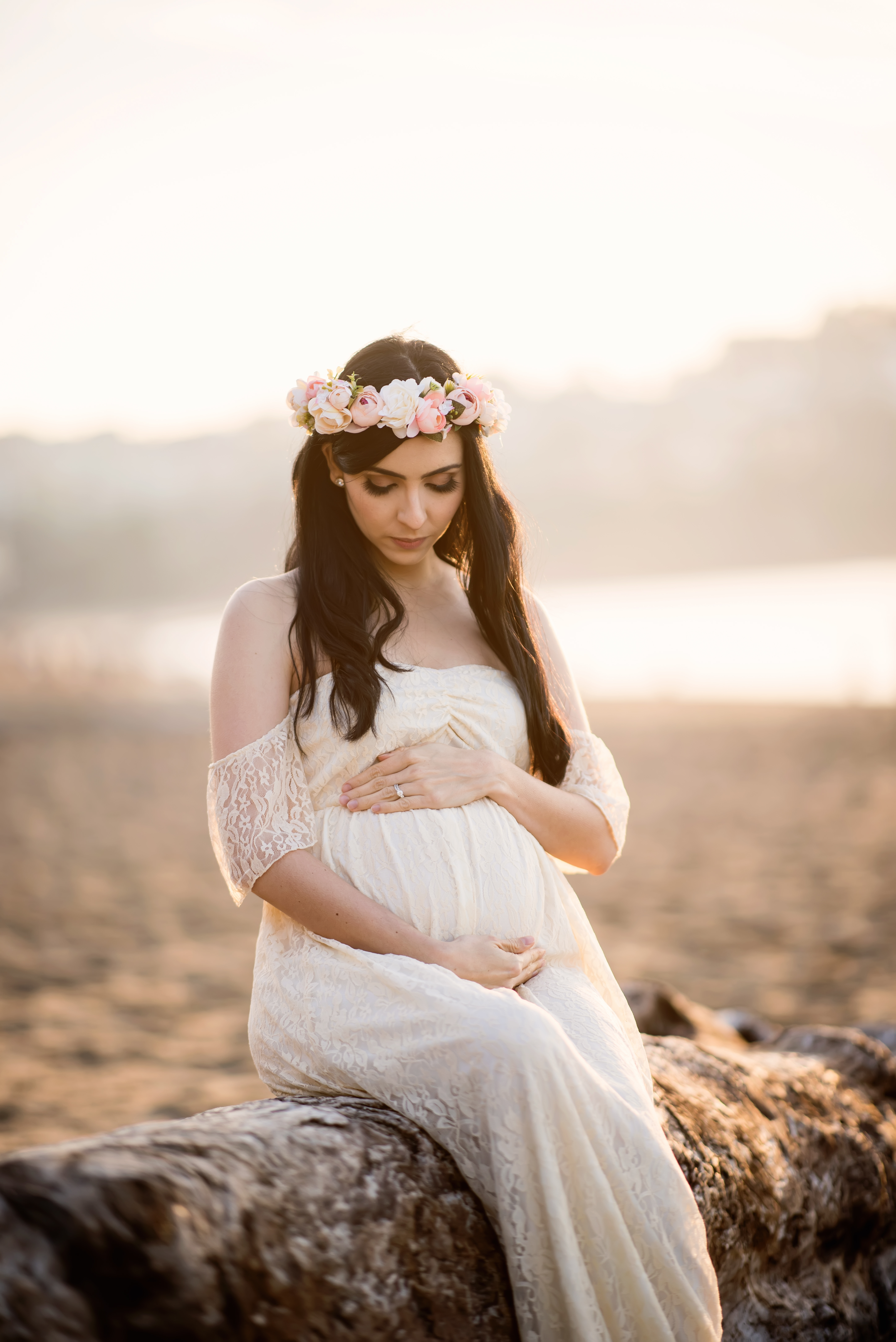 Is A White Dress Good For Maternity Portraits? - Steven Cotton