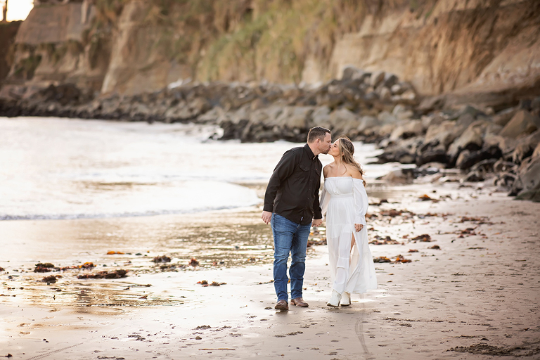 Sunset Beach Engagement Portraits