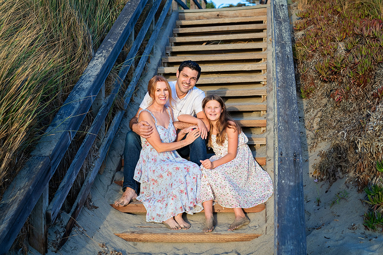 Sunset Beach Family Portraits In Watsonville