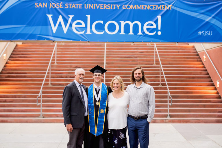 graduation portraits at san jose state