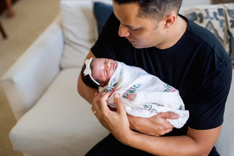 lifestyle newborn session