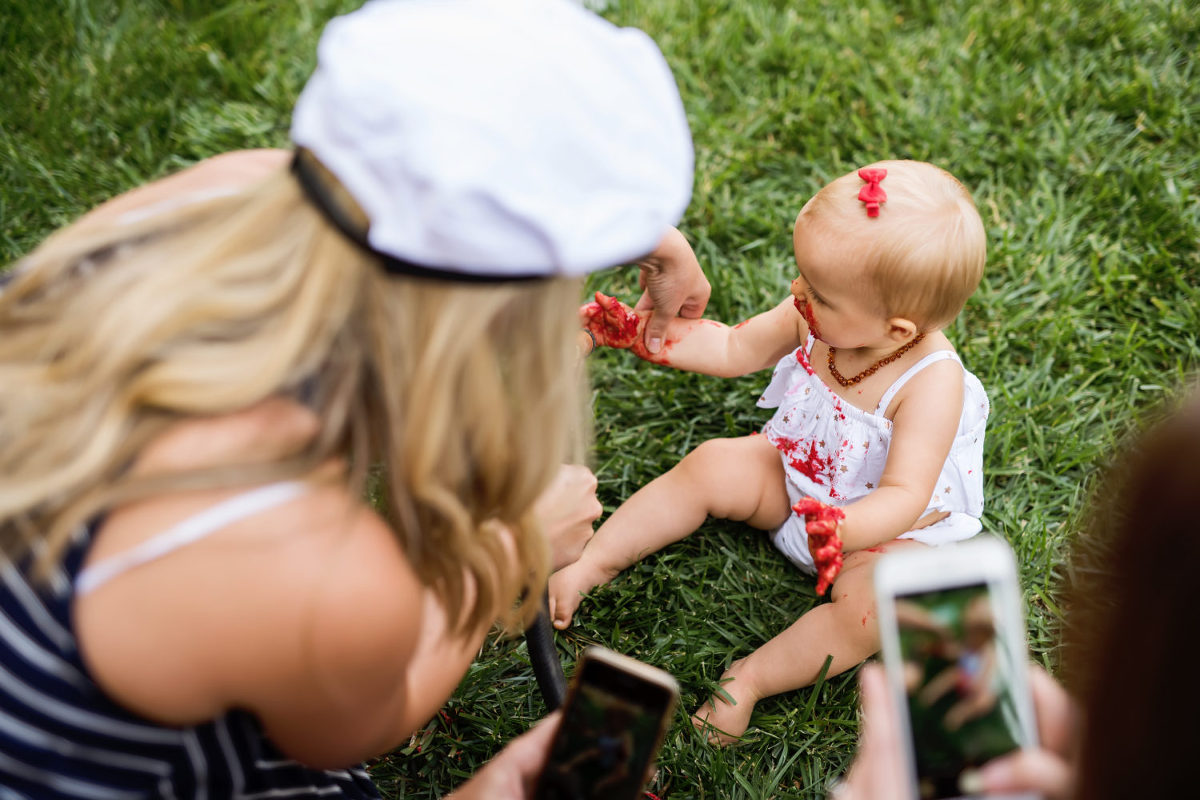 first birthday portraits