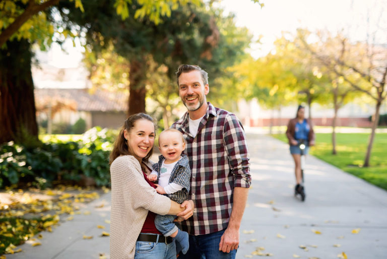 fun family portraits at san jose state