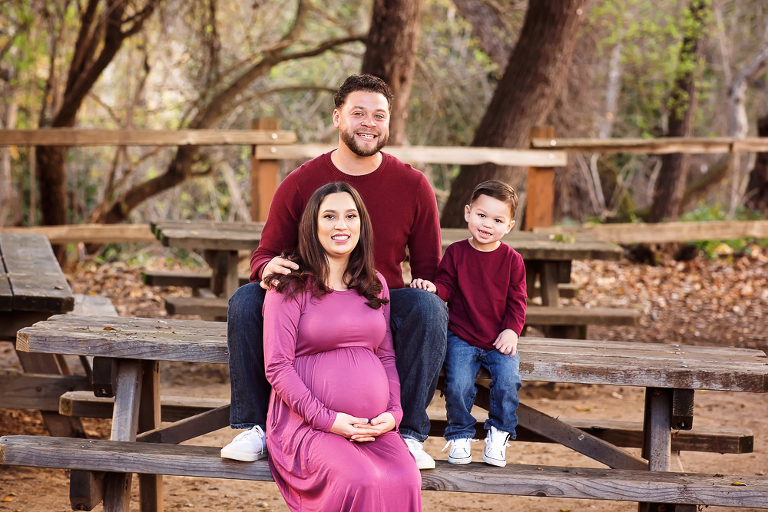 tips for taking maternity portraits with kids