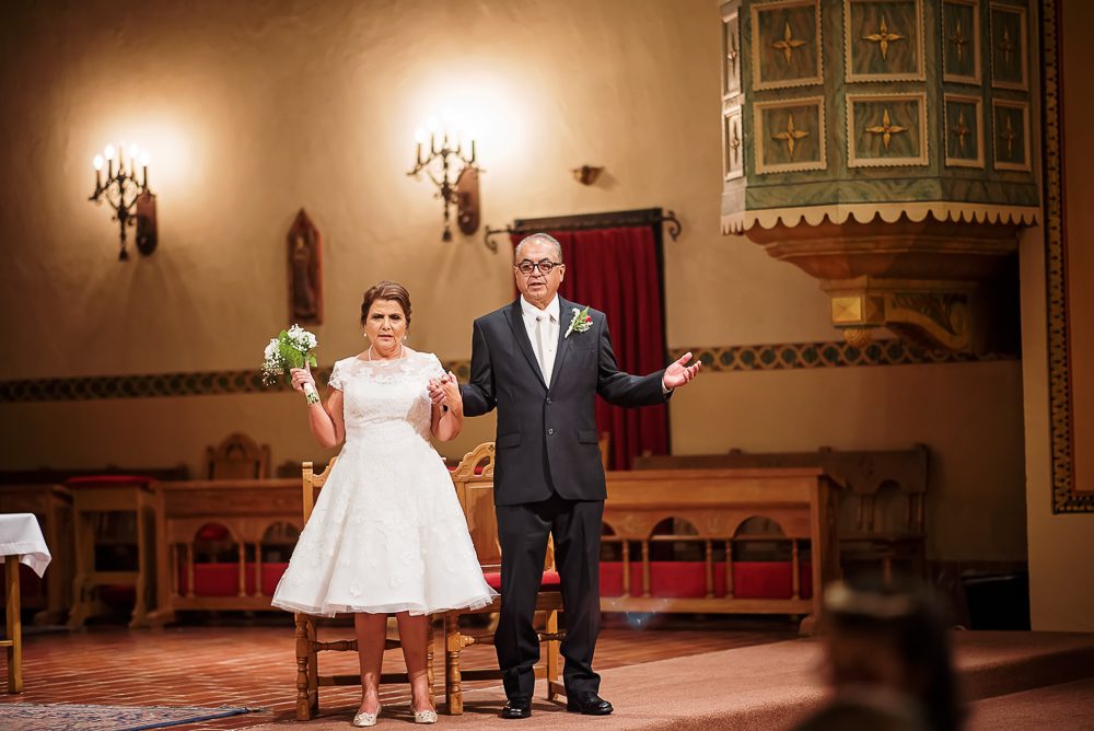 Vow Renewal Ceremony at Mission Santa Clara de Asís
