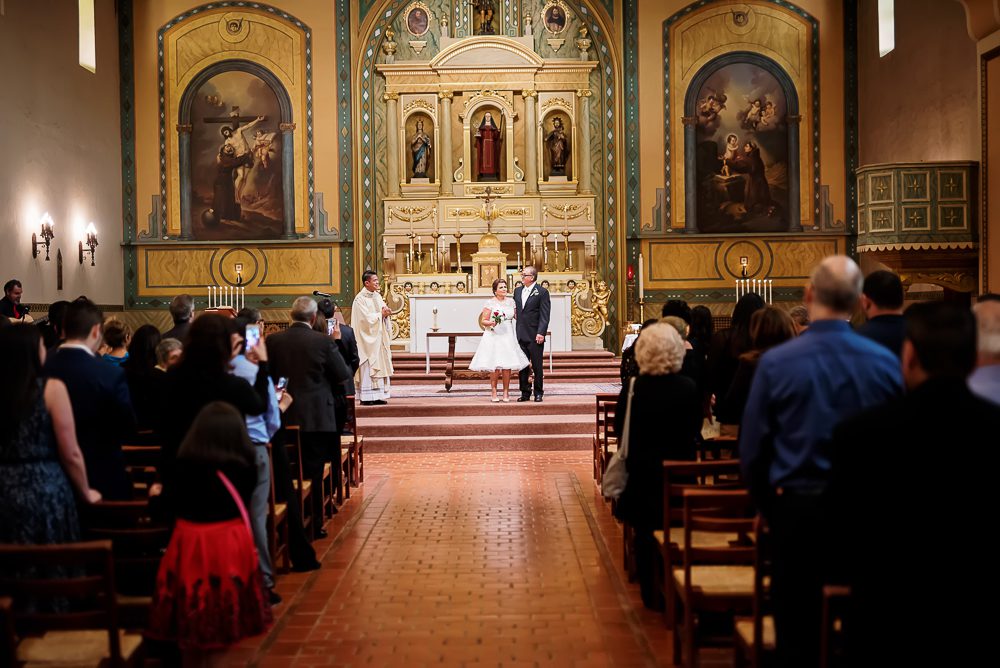 Vow Renewal Ceremony at Mission Santa Clara de Asís
