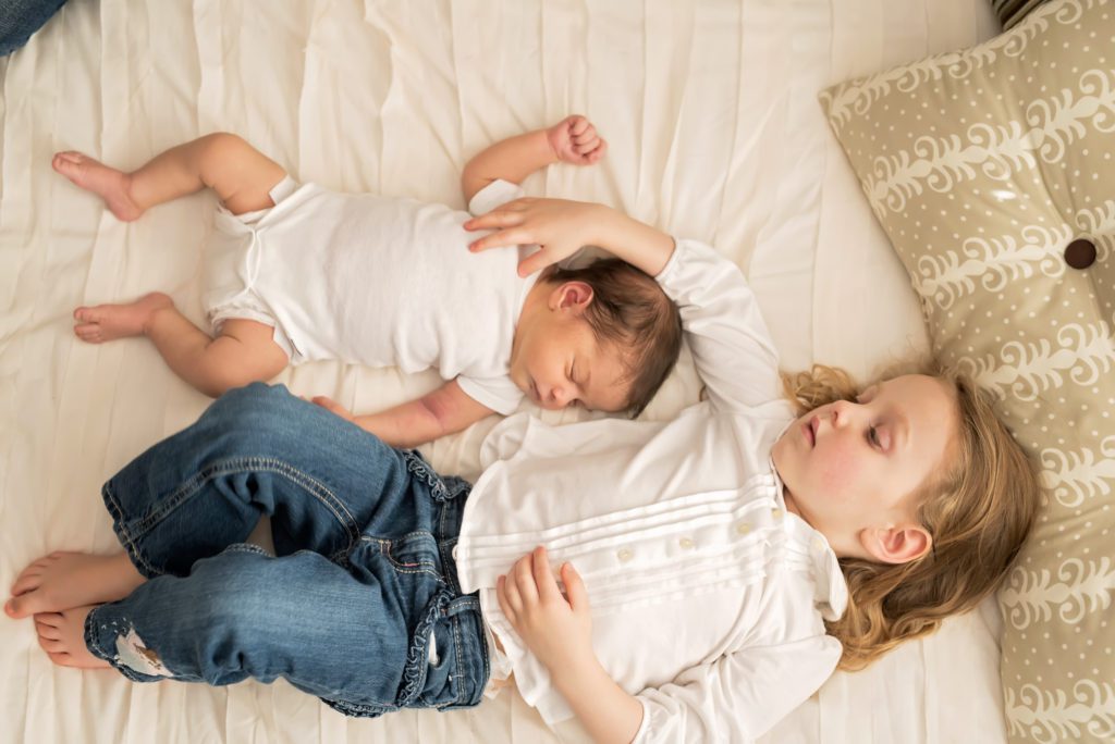 in-home lifestyle newborn portraits