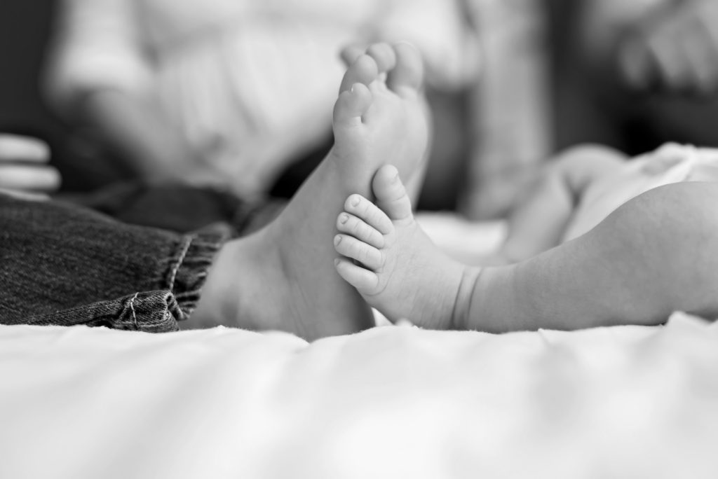 in-home lifestyle newborn portraits