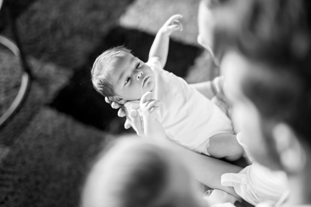 in-home lifestyle newborn portraits