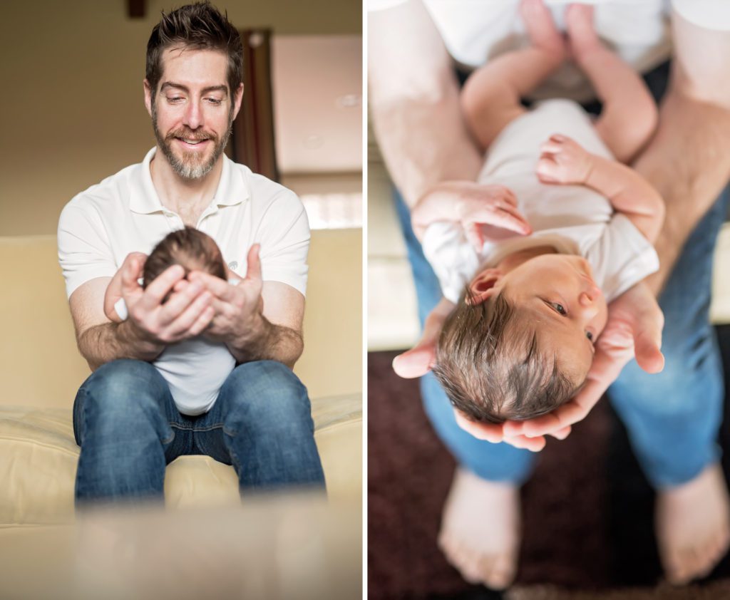 in-home lifestyle newborn portraits