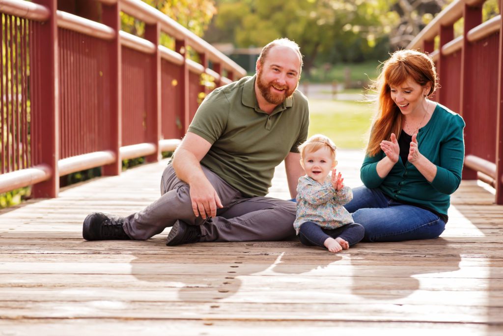 outdoor family portraits with kids