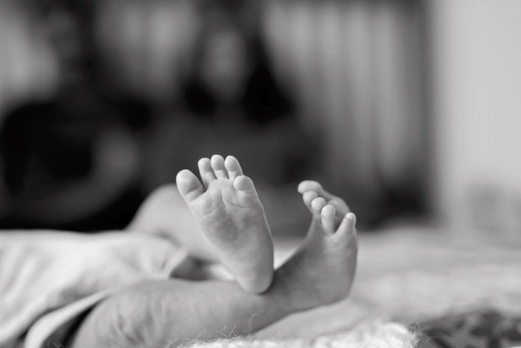 lifestyle newborn portraits in campbell
