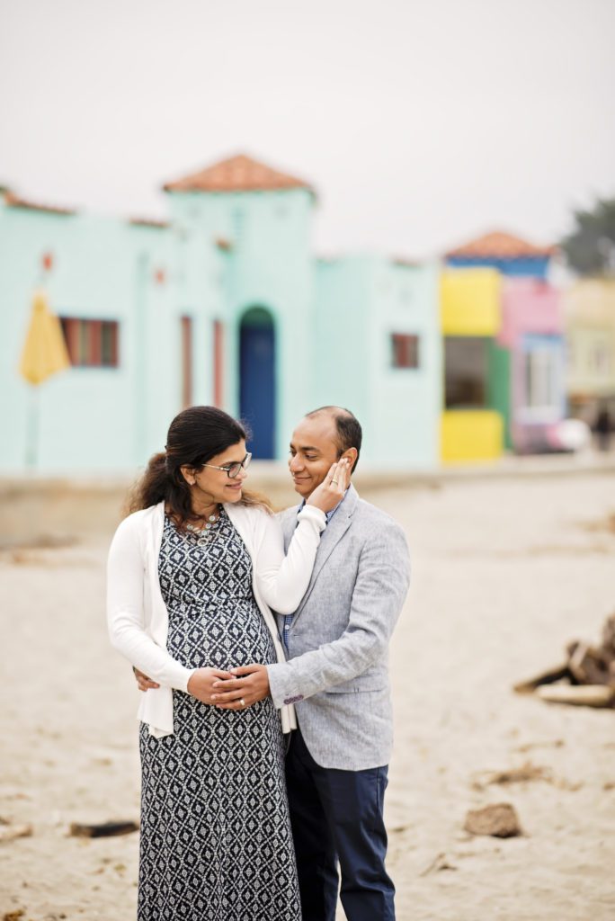 the best time to take beach maternity portraits