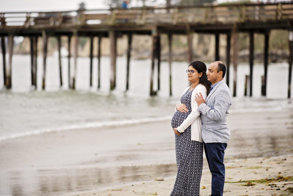 the best time to take beach maternity portraits
