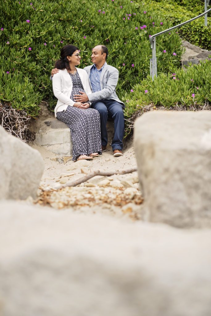 the best time to take beach maternity portraits