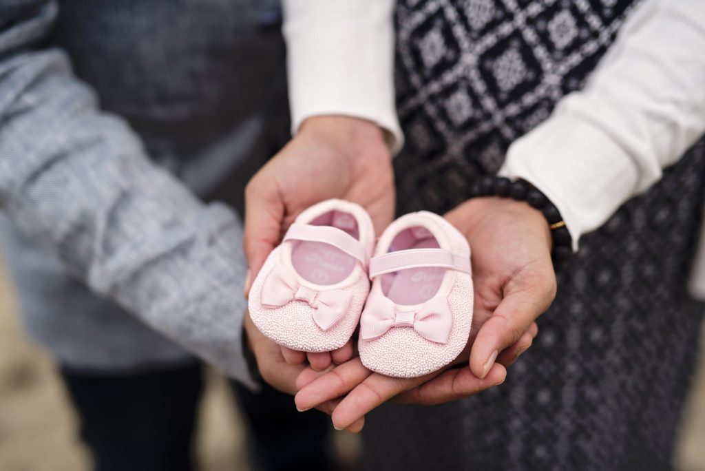 the best time to take beach maternity portraits