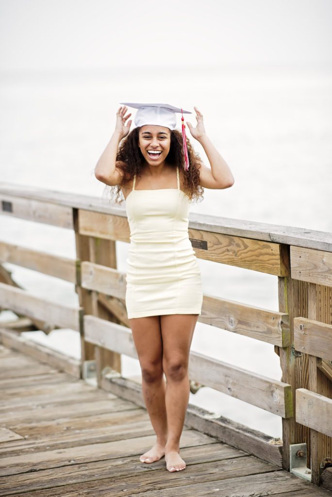 fun senior portraits in capitola