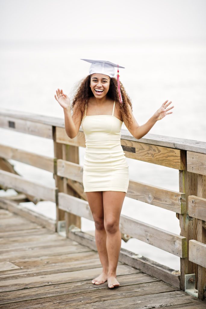fun senior portraits in capitola