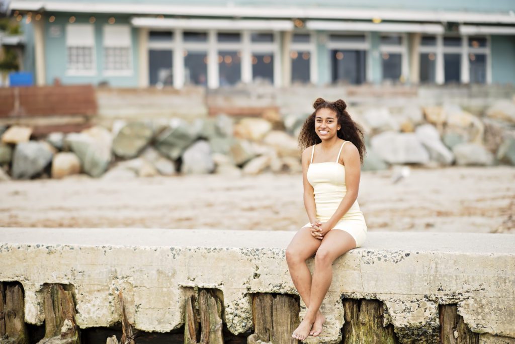 fun senior portraits in capitola