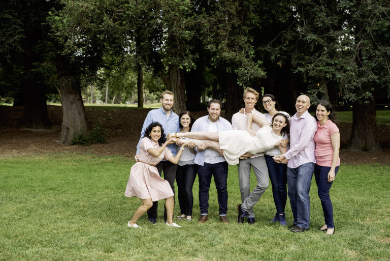 fun family portraits in mountain view