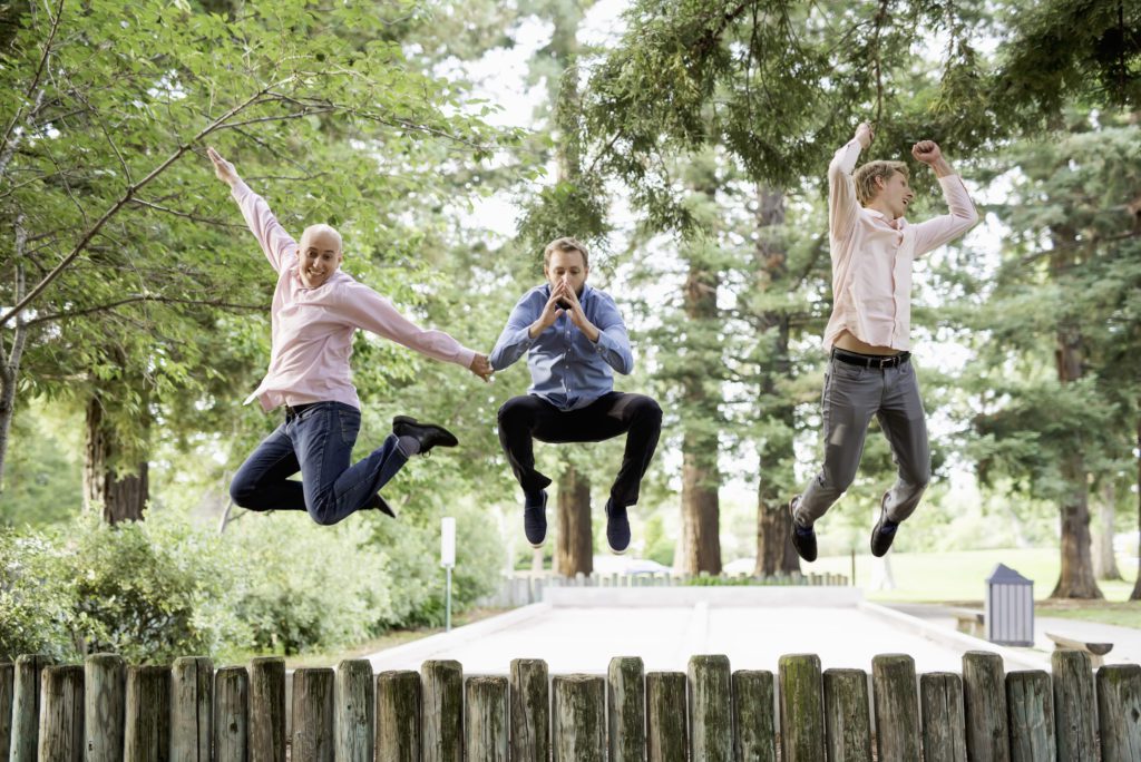 fun family portraits in mountain view