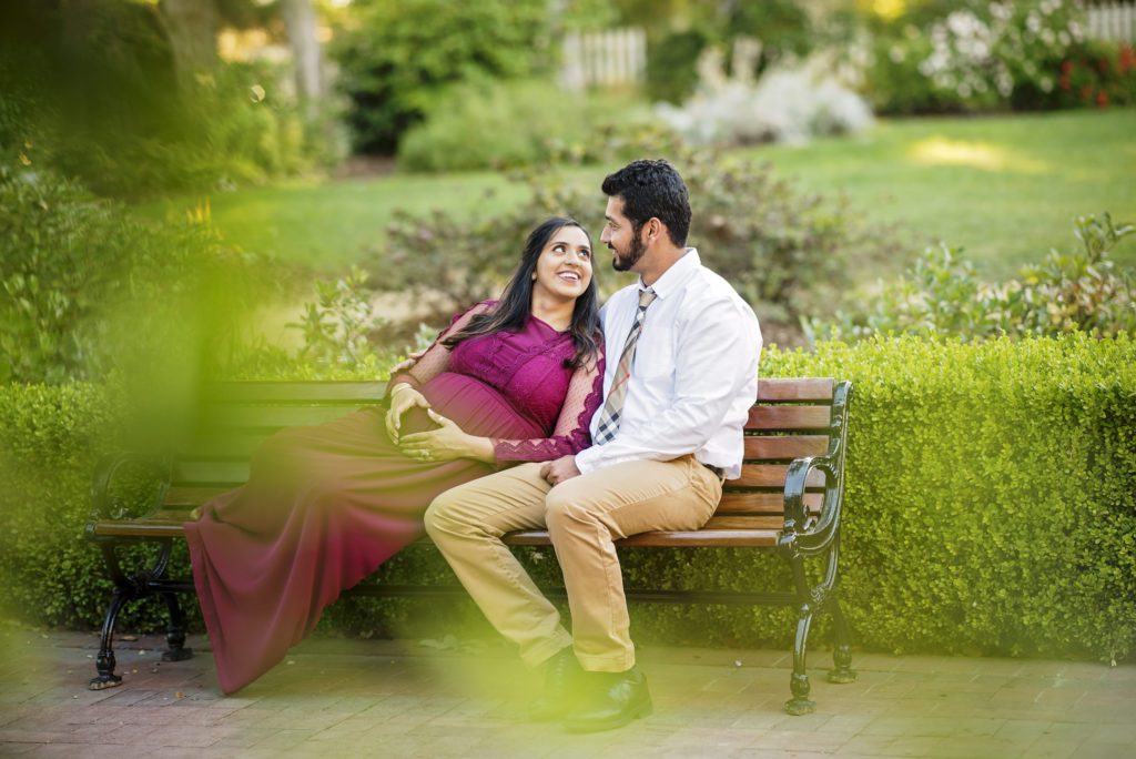 gender reveal maternity portraits in mountain view