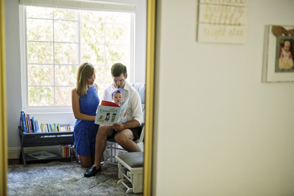 in home portraits with toddlers