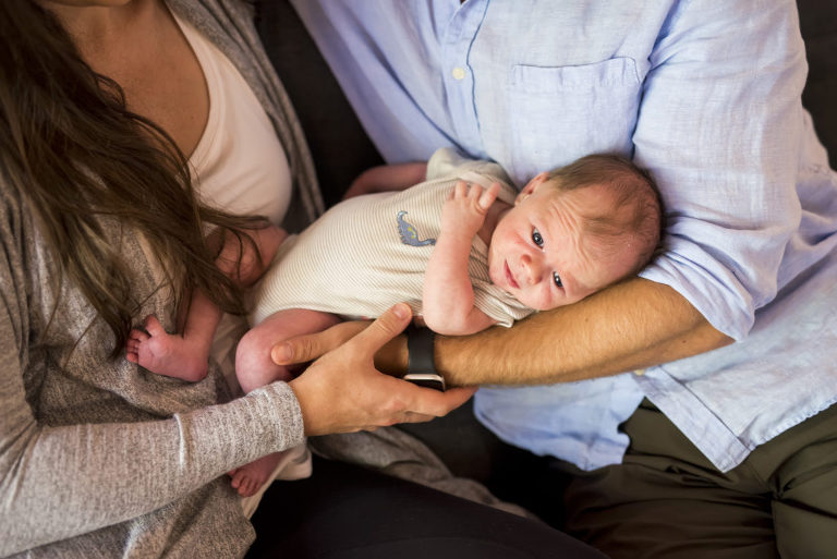 Lifestyle Newborn Portraits In Saratoga