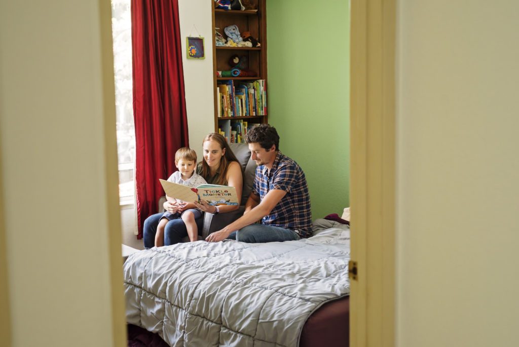 in home family portraits in santa cruz