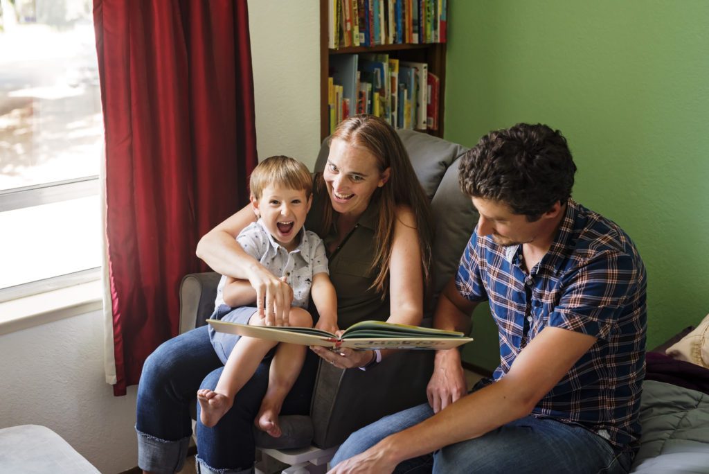 in home family portraits in santa cruz