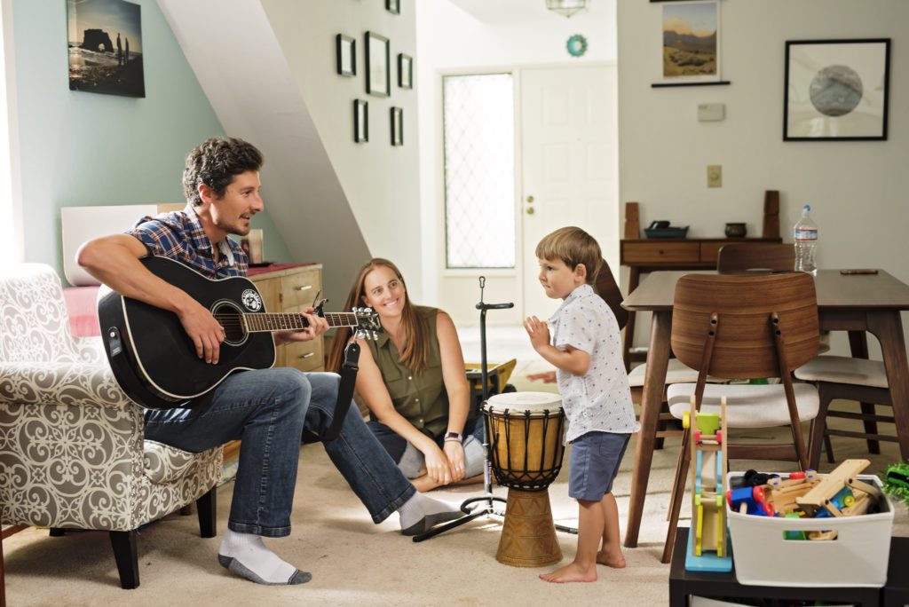 in home family portraits in santa cruz