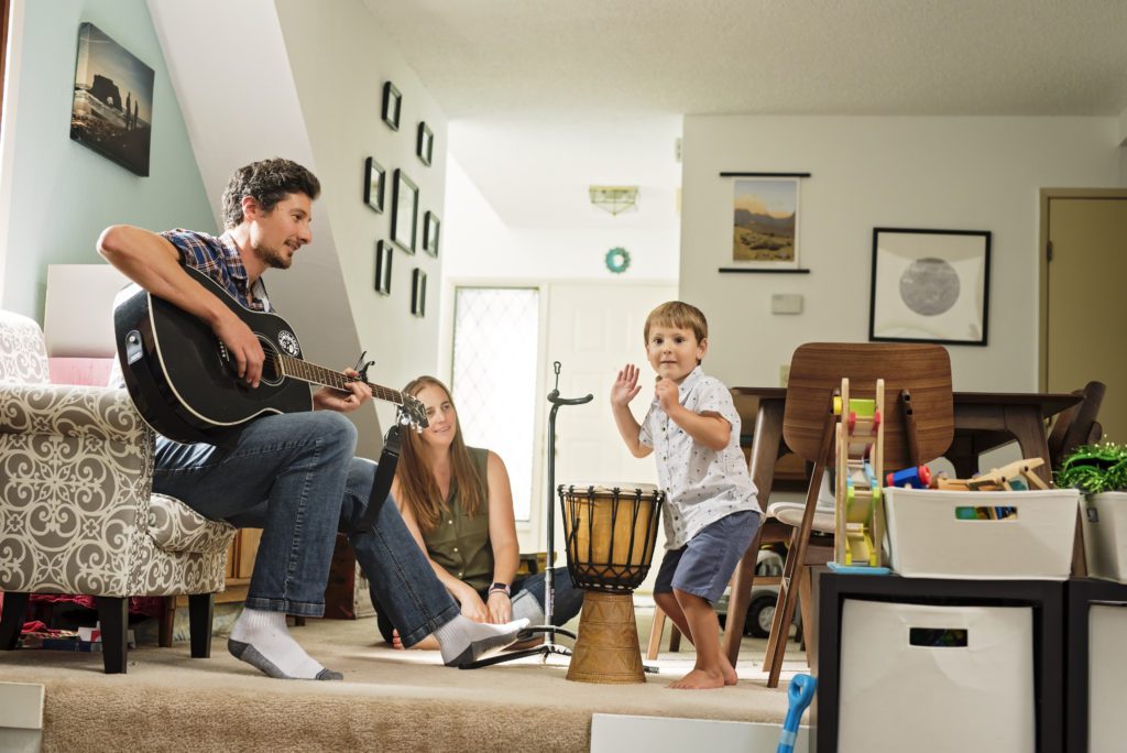 in home family portraits in santa cruz