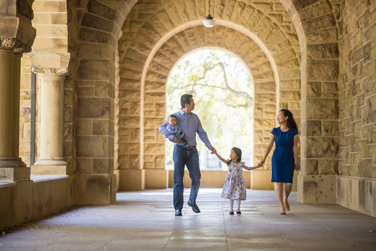 family photos at Stanford University