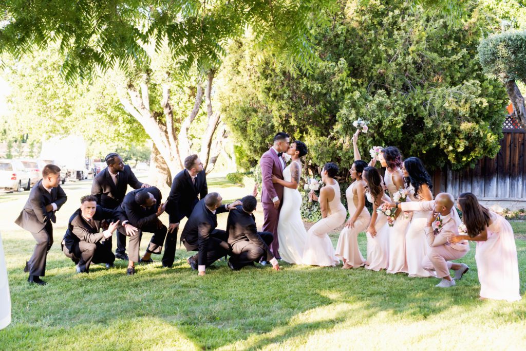 fun bridal party photos