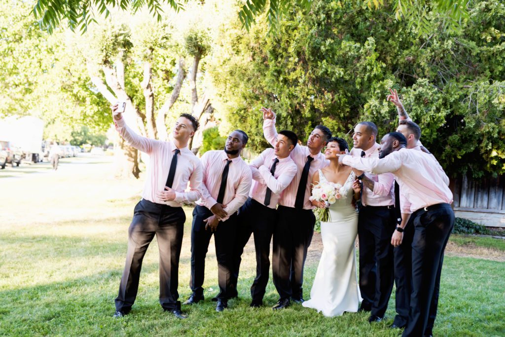 fun bridal party photos