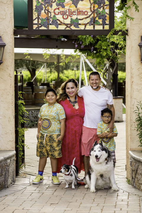 family portraits at guglielmo winery