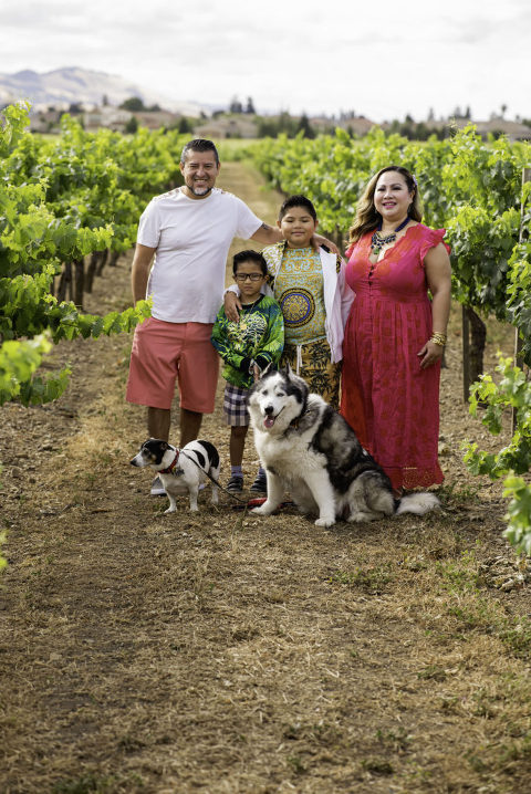 family portraits at guglielmo winery