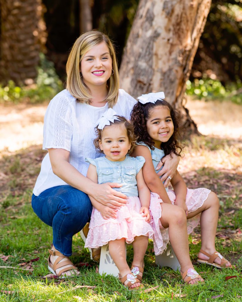 family pictures at vasona park