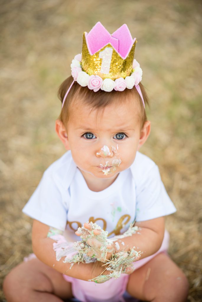 cake smash portraits in san jose
