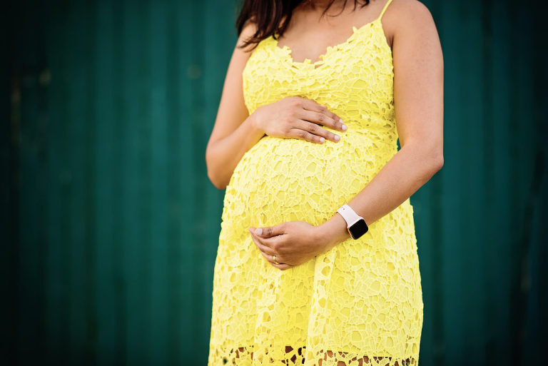 sunset maternity portraits at crissy field