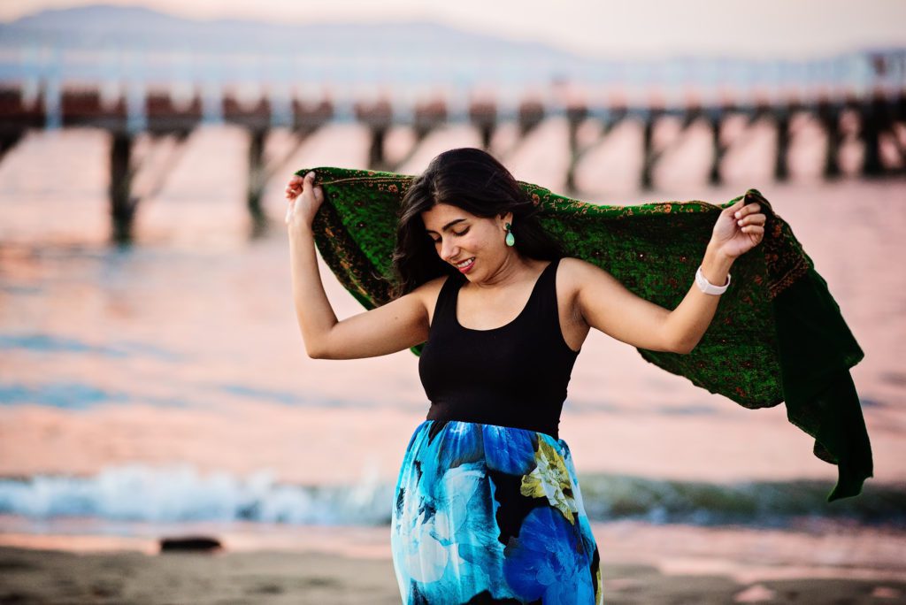 sunset maternity portraits at crissy field