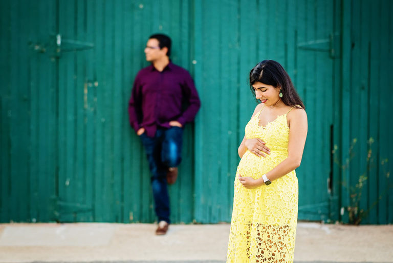 sunset maternity portraits at crissy field