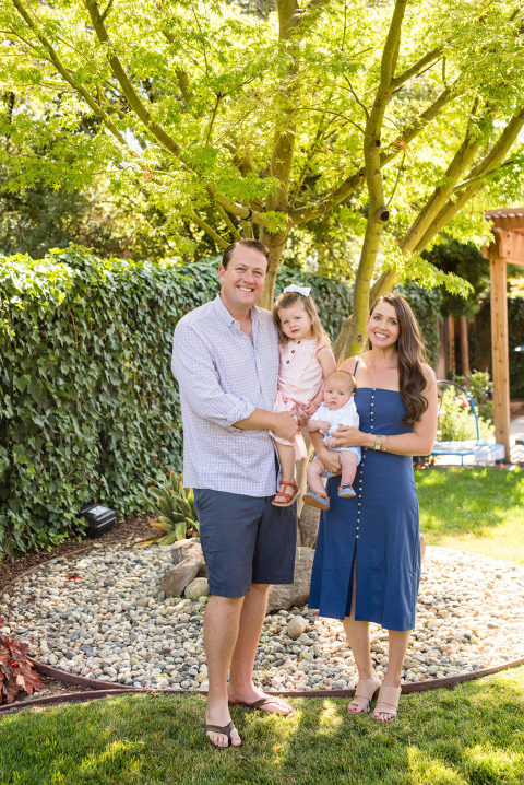 is the backyard a good location for family portraits