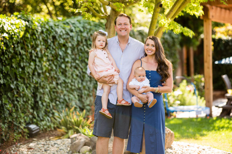 is the backyard a good location for family portraits