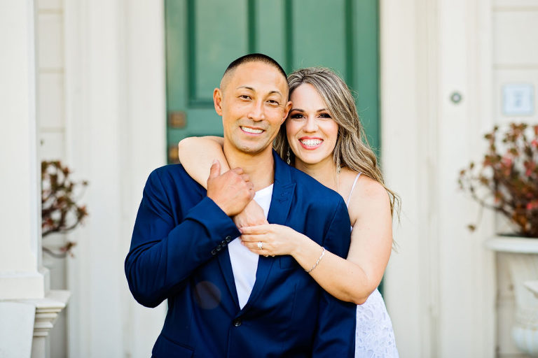 Sunset Engagement Portraits At Shoreline Lake Park