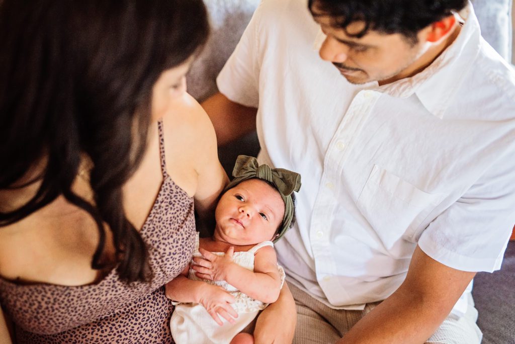 simple newborn portrait poses