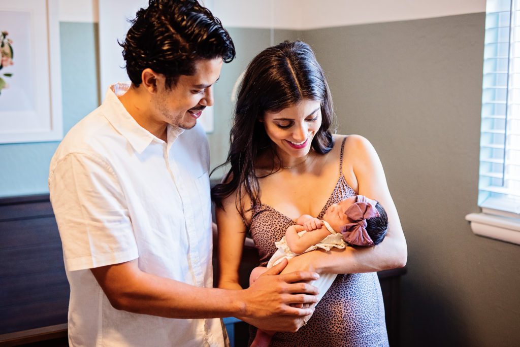 simple newborn portrait poses