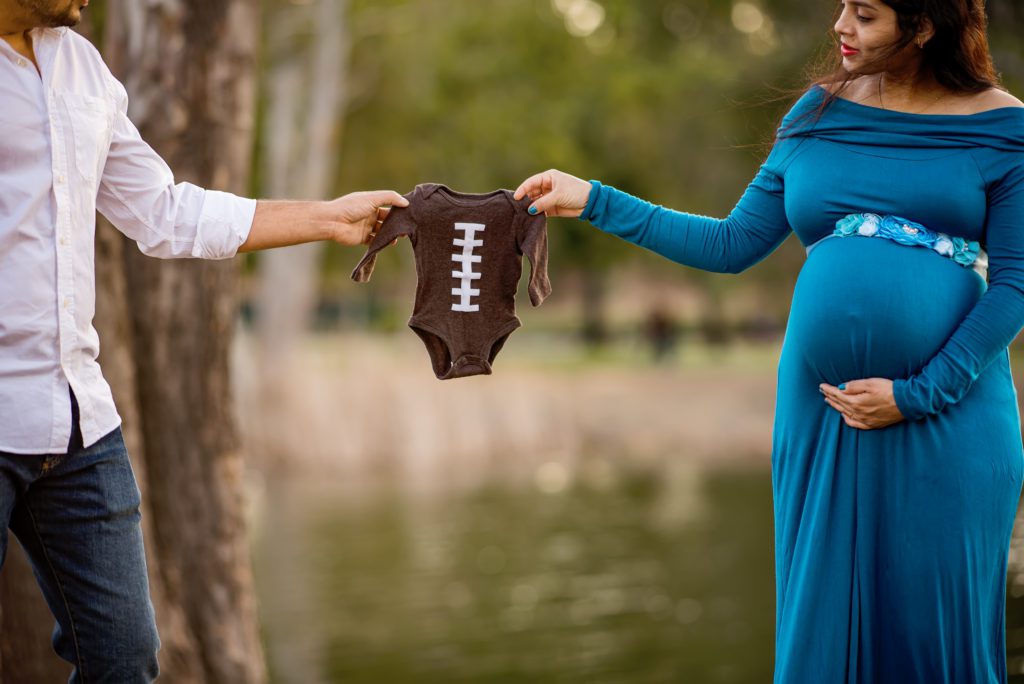 sunset maternity portraits at Vasona Park