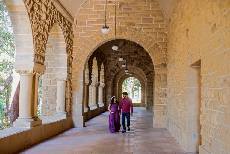 maternity pictures at Stanford University